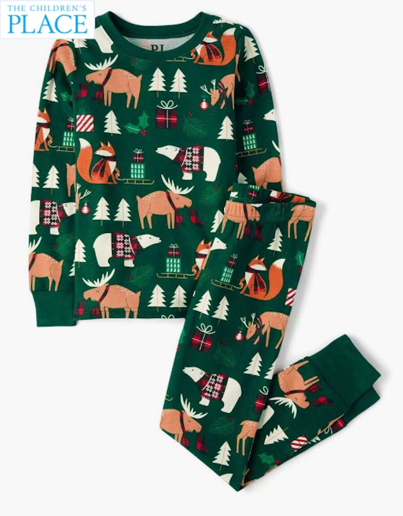 The Children's PLACE Unisex Kids Matching Family Animal Snug Fit Cotton Pajamas Christmas