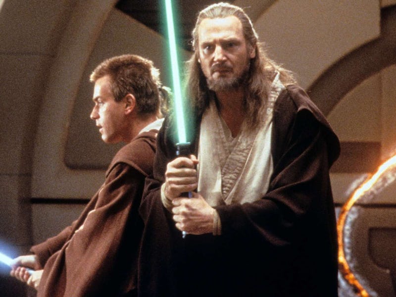 Ewan McGregor and Liam Neeson in Star Wars: Episode I — The Phantom Menace
