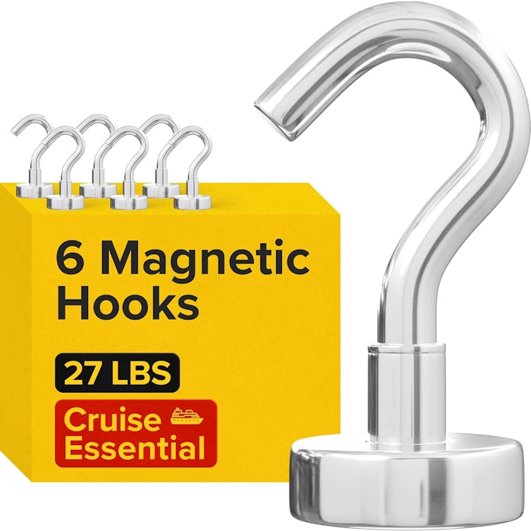 X-bet MAGNET Mighty Magnetic Hooks (6-Pack)