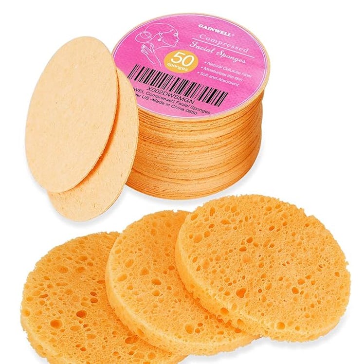 GAINWELL Compressed Facial Sponges (50 Count)