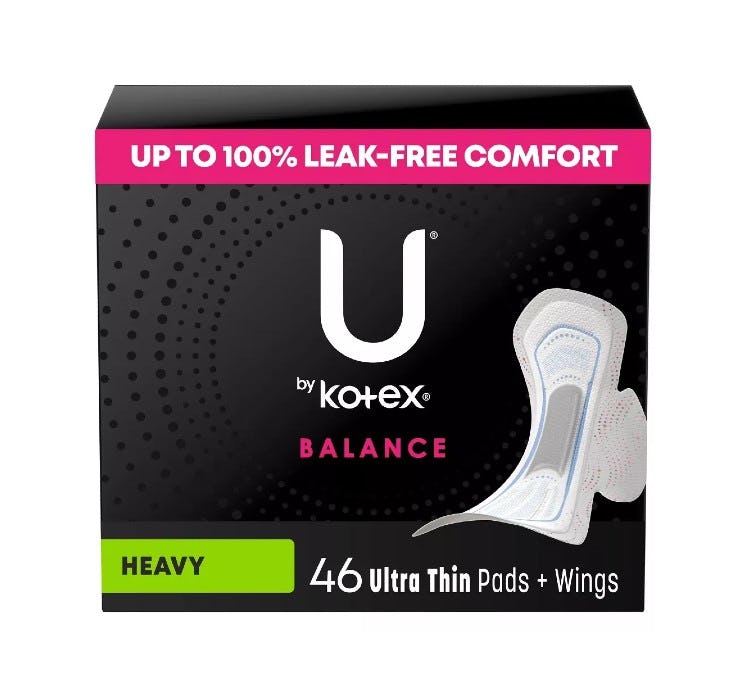 Balance Ultra Thin Pads with Wings, Heavy