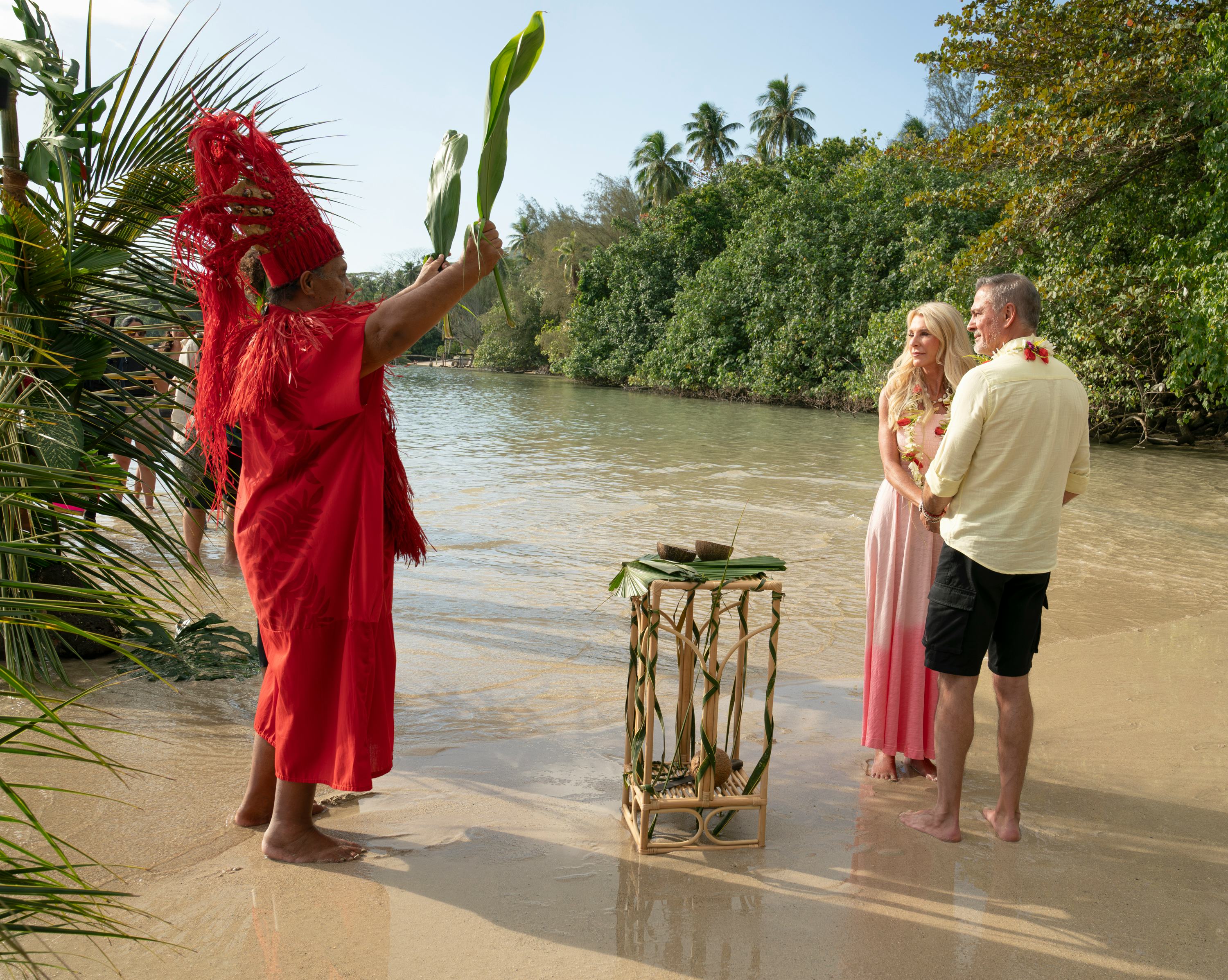 Joan and Pascal on The Golden Bachelorette. Photo via ABC
