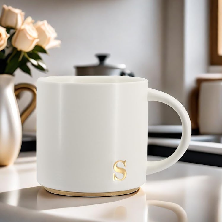 COLLECTIVE HOME Monogram Ceramic Mug