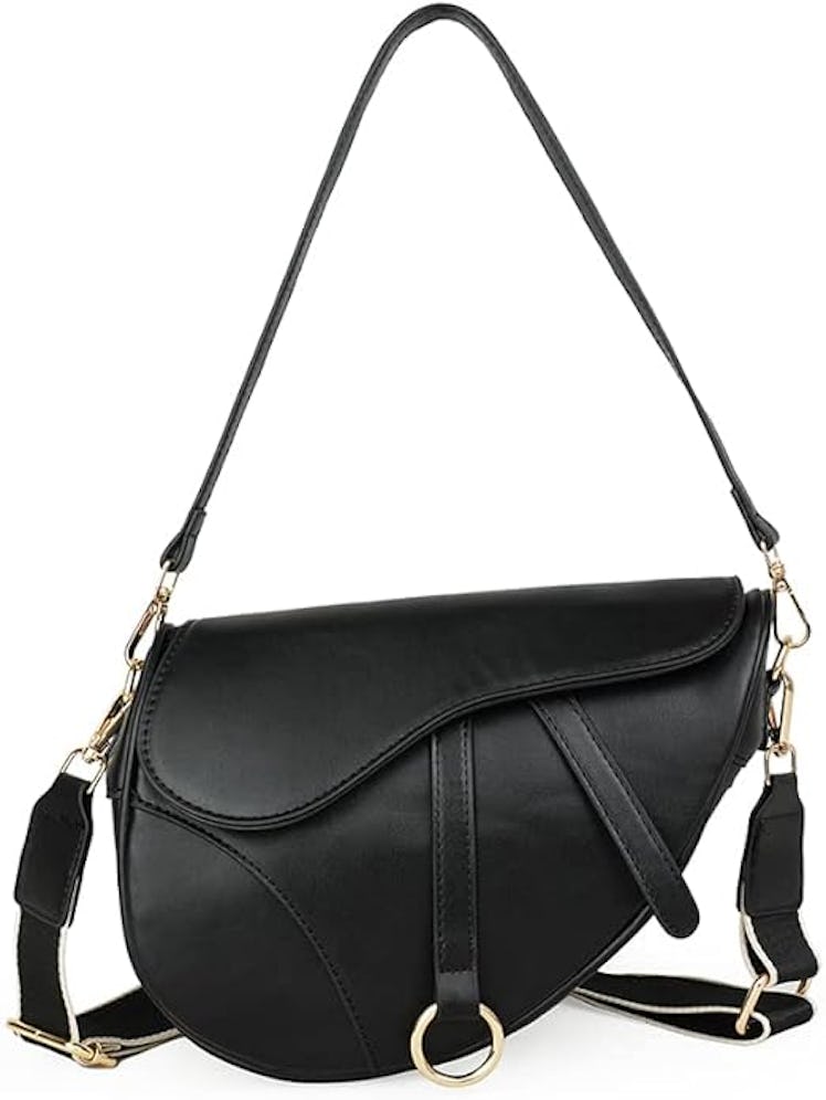 This saddle bag from Amazon is a perfect dupe for Taylor Swift's Dior bag. 