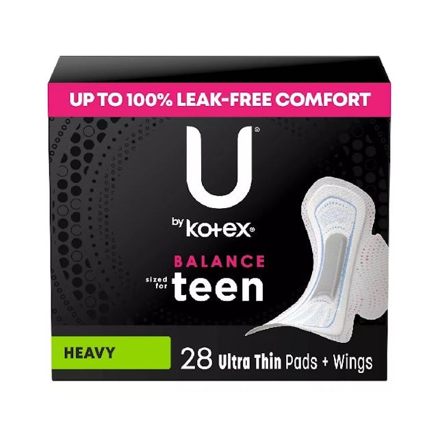 Balance Ultra Thin Pads with Wings for Teens, Extra Absorbency