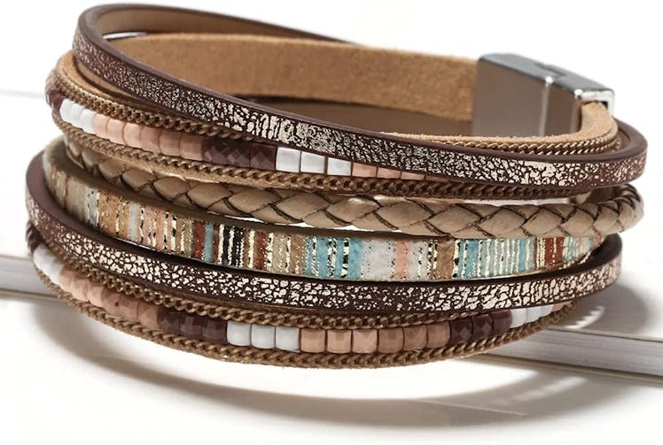 Fesciory Leather Wrap Bracelets