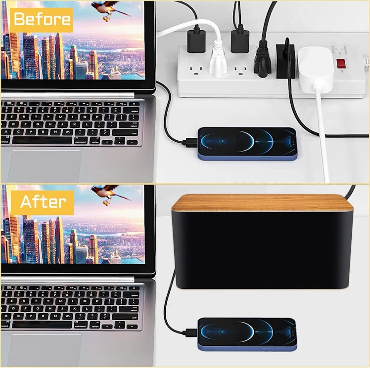 YUANYE Cable Management Boxes (2-Pack)