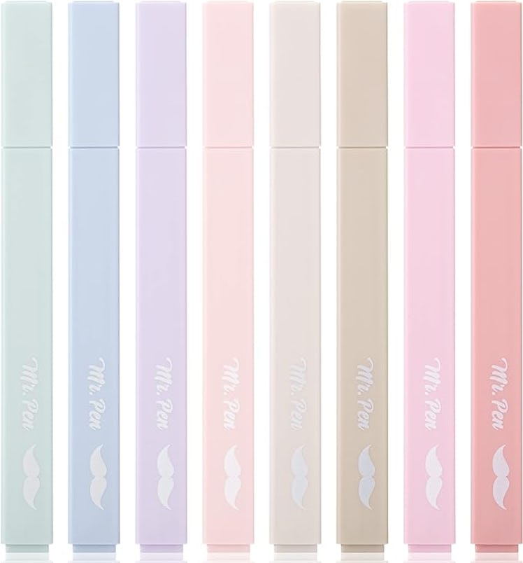 Mr. Pen Pastel Highlighters (8-Pack)