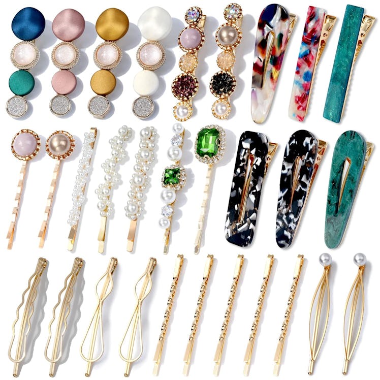 cridoz Acrylic Resin Barrettes (30 Pieces)