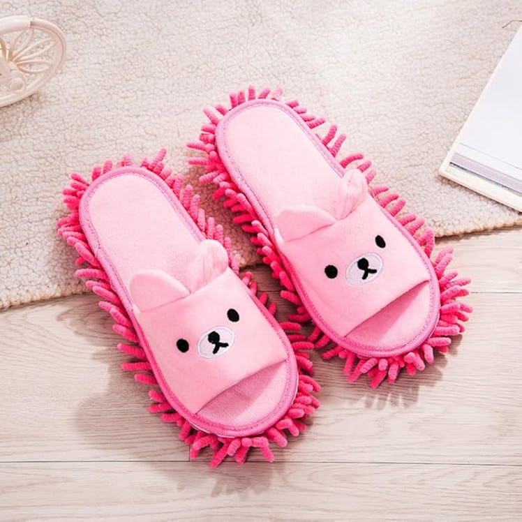 Selric Super Chenille Microfiber Washable Mop Slippers