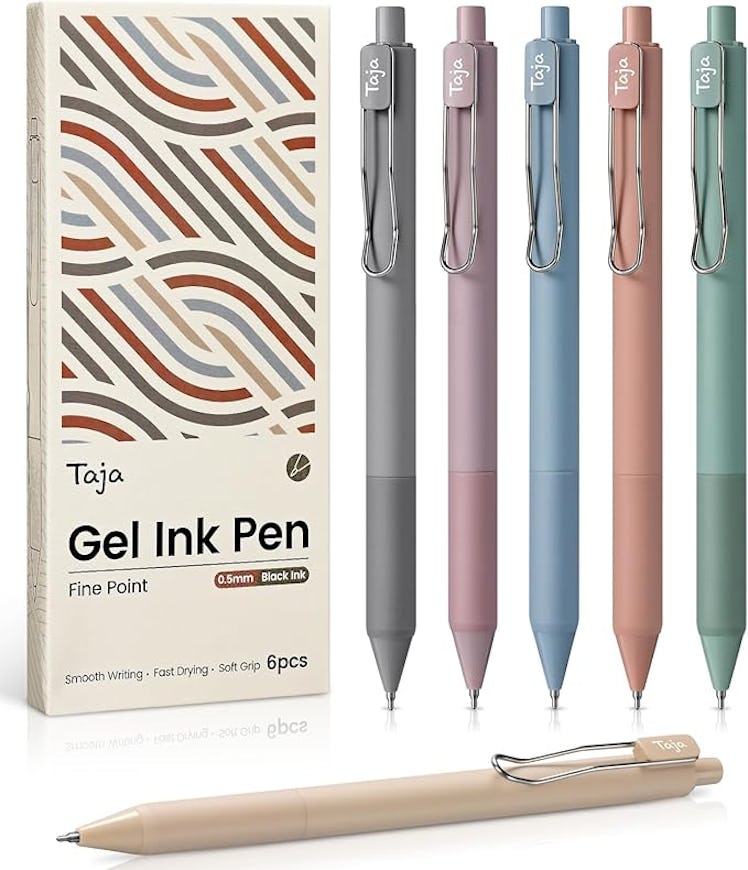 Taja Gel Ink Pens (6-Pack)