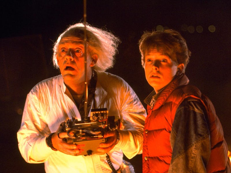 Christopher Lloyd and Michael J. Fox in Back to the Future