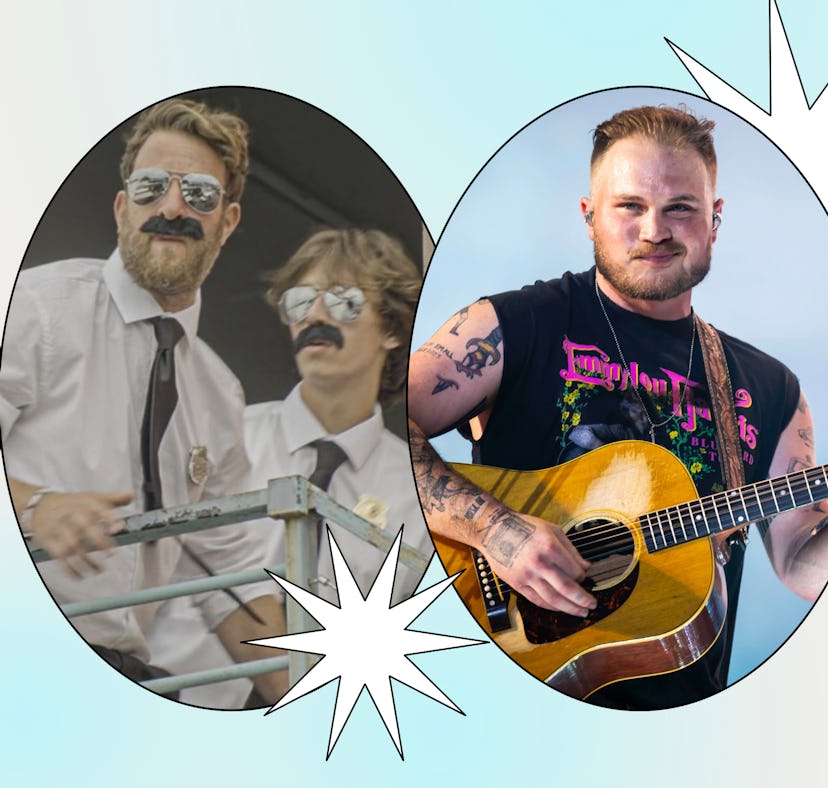 Dave Portnoy and Josh Richards in a music video for their Zach Bryan diss track