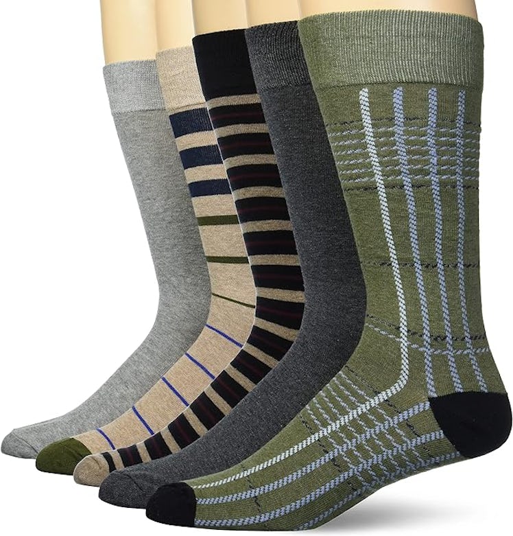 Amazon Essentials Patterned Dress Socks (5 Pairs)