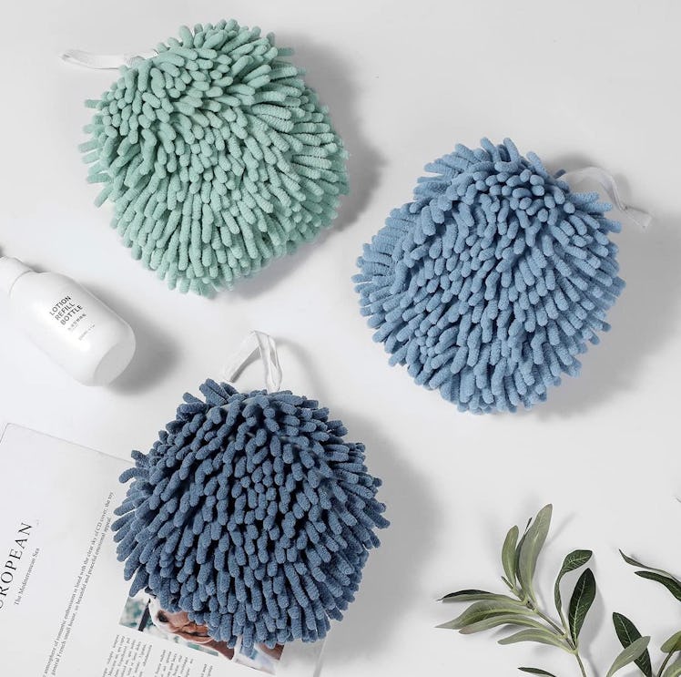 Nulubuu Absorbent Chenille Ball Towel (3-Pack)