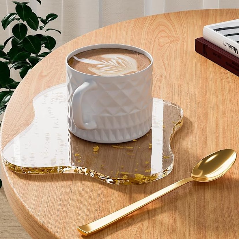 Leadiy Acrylic Cloud Shaped Coaster