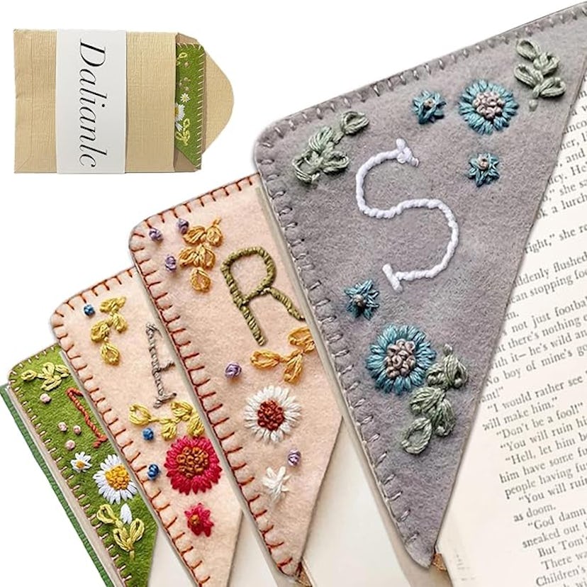 Generic Hand Embroidered Initial Bookmark