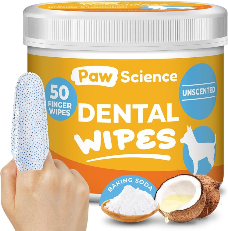 Paw Science Dog Teeth Cleaning Wipes (50-Pack)