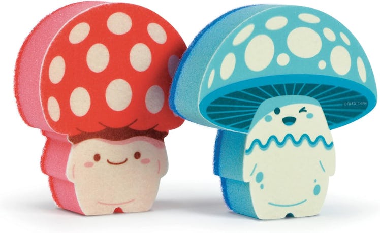 Genuine Fred Fun Guys Mushroom Kitchen Sponges (2-Pack)