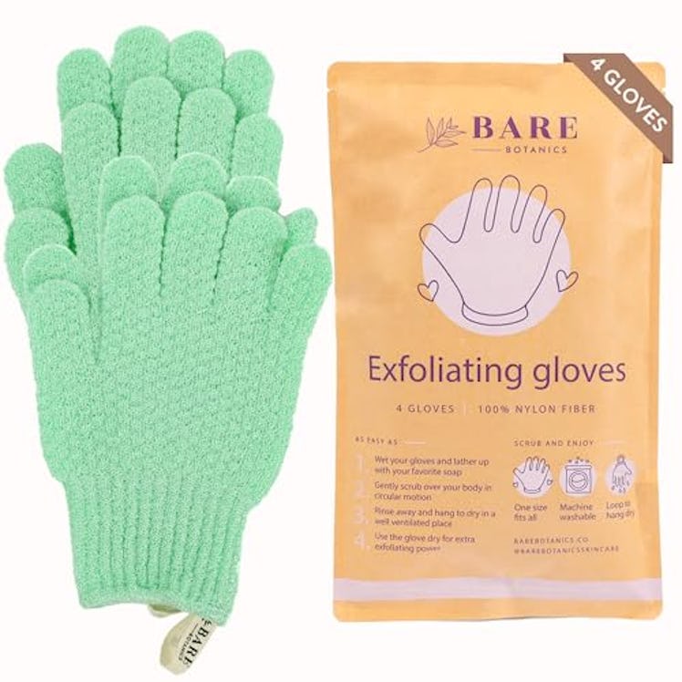 Bare Botanics Exfoliating Gloves (2-Pair Set)