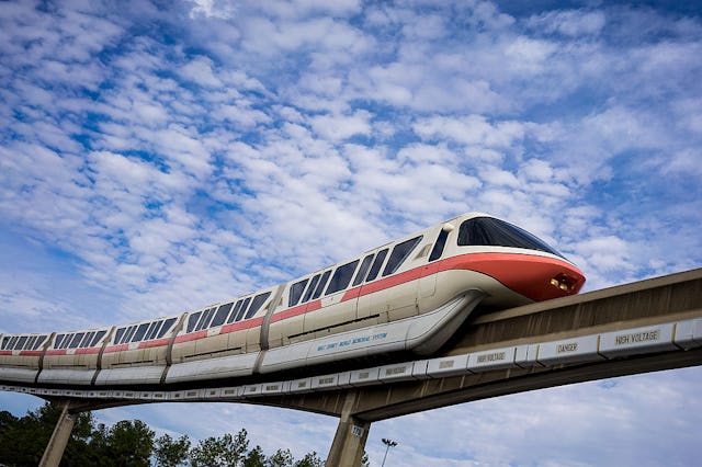 The monorail at Disney World is the center of a popular "monorail crawl" trend.
