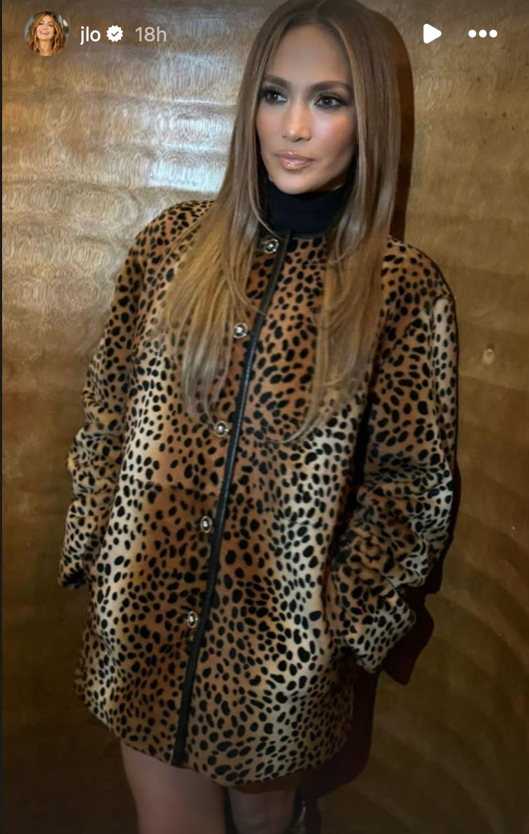 J.Lo&rsquo;s leopard-on-leopard look