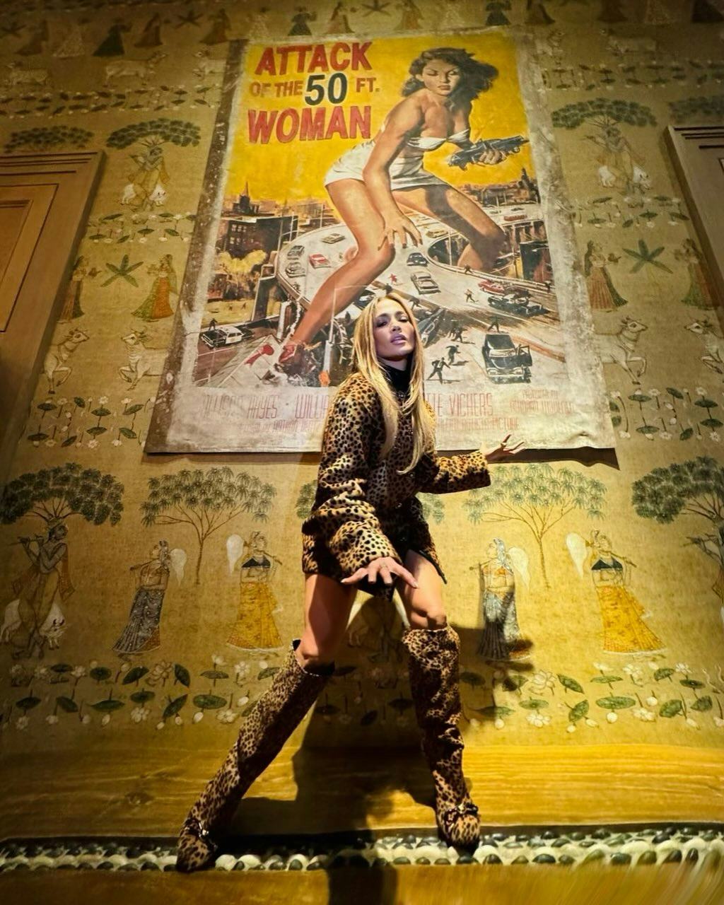 J.Lo&rsquo;s leopard-on-leopard look