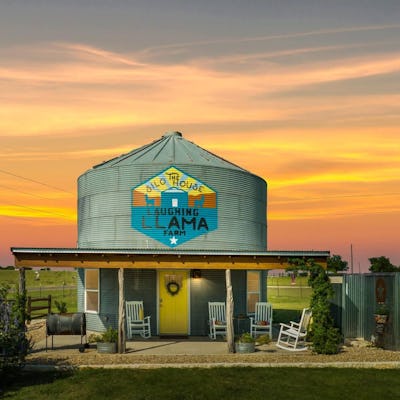 This charming silos-style Airbnb is a top kid-friendly rental.