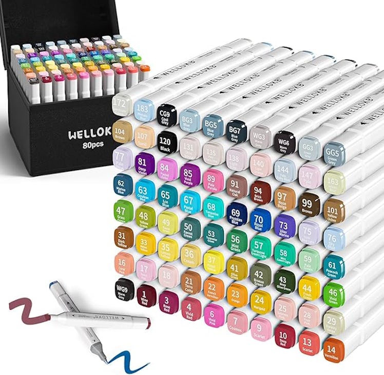 WELLOKB Alcohol Markers (80 Colors)