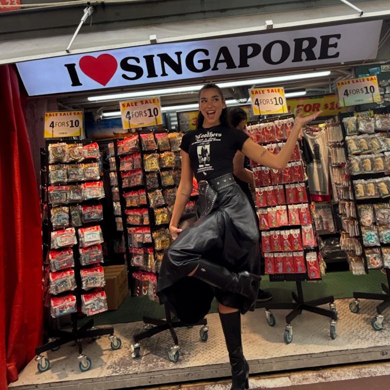 Dua Lipa in Singapore.