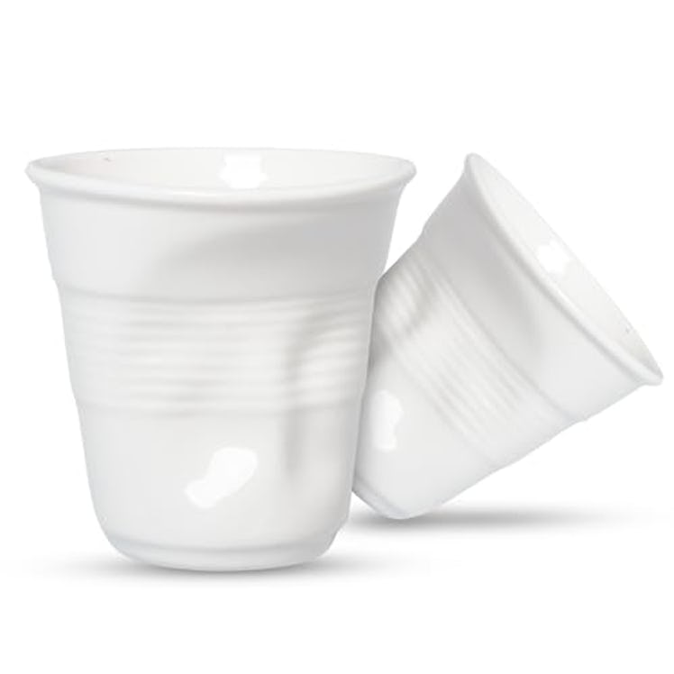 MEANT2TOBE Crumpled Ceramic Cup (Set of 2)