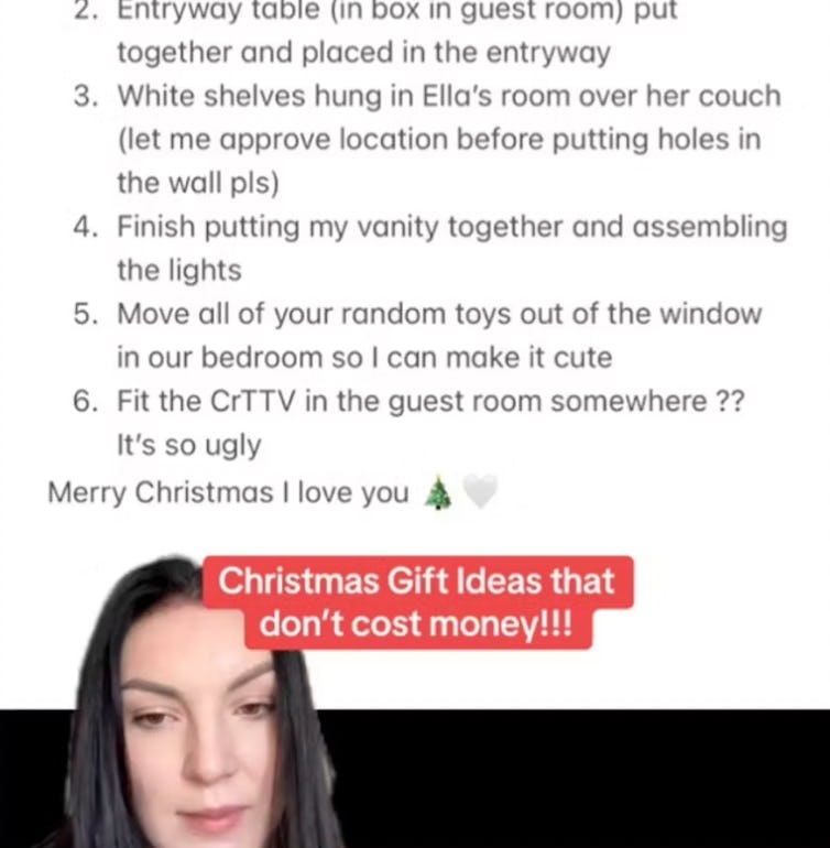 This Mom Asked Her Husband To Complete A To-Do List For Her Christmas Present