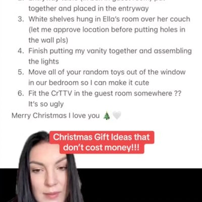 This Mom Asked Her Husband To Complete A To-Do List For Her Christmas Present