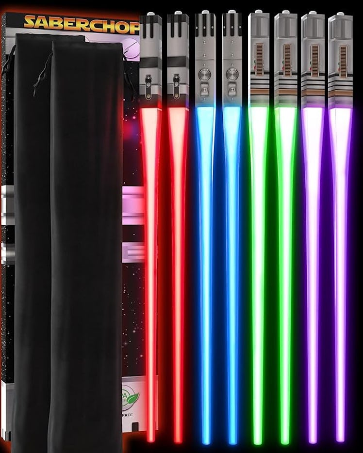 Saber Chops Lightsaber Chopsticks (4 Pairs)