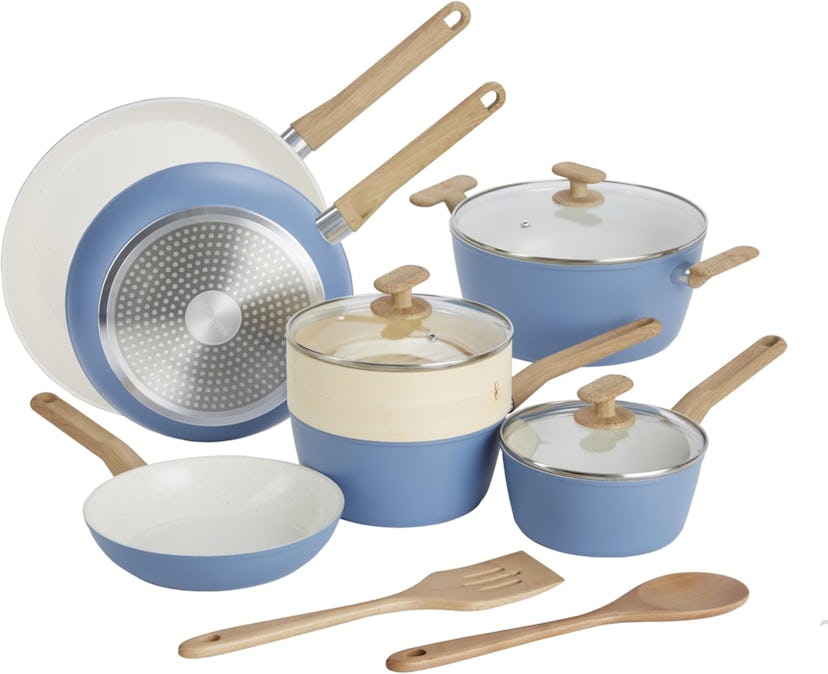 GoodCook 12-Piece Healthy Ceramic Titanium-Infused Cookware Set