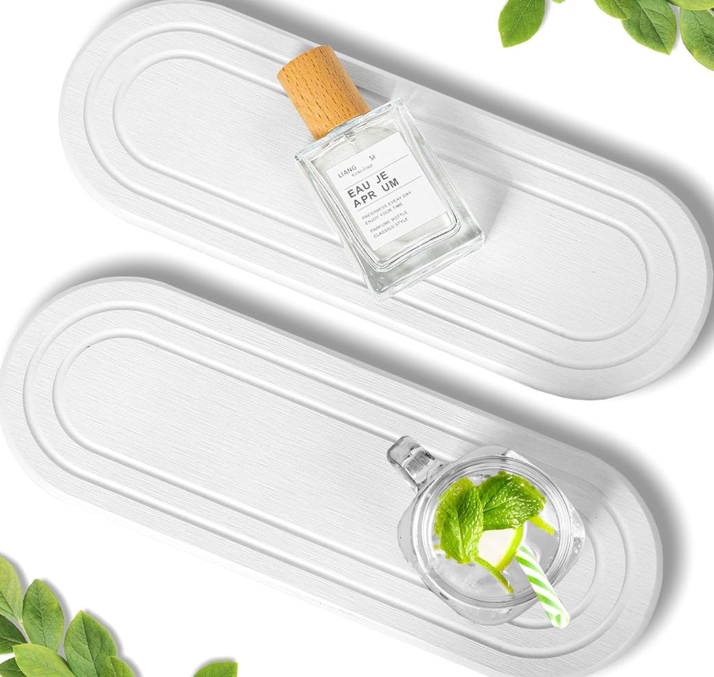 Lyxel Water Absorbing Stone Tray (2-Pack)