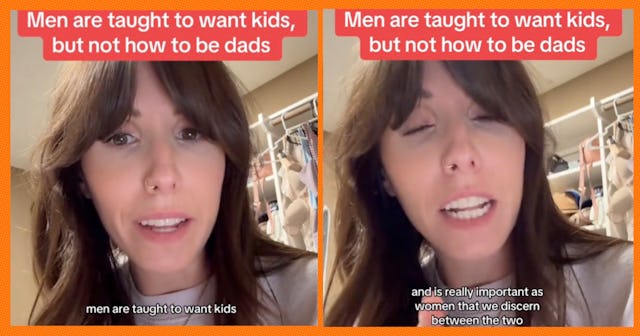 One mom is calling out this double standard in her latest TikTok, noting that men are taught to want...