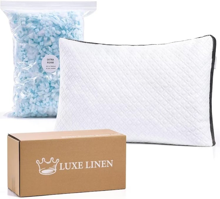 Luxe Linen Shredded Memory Foam Pillow