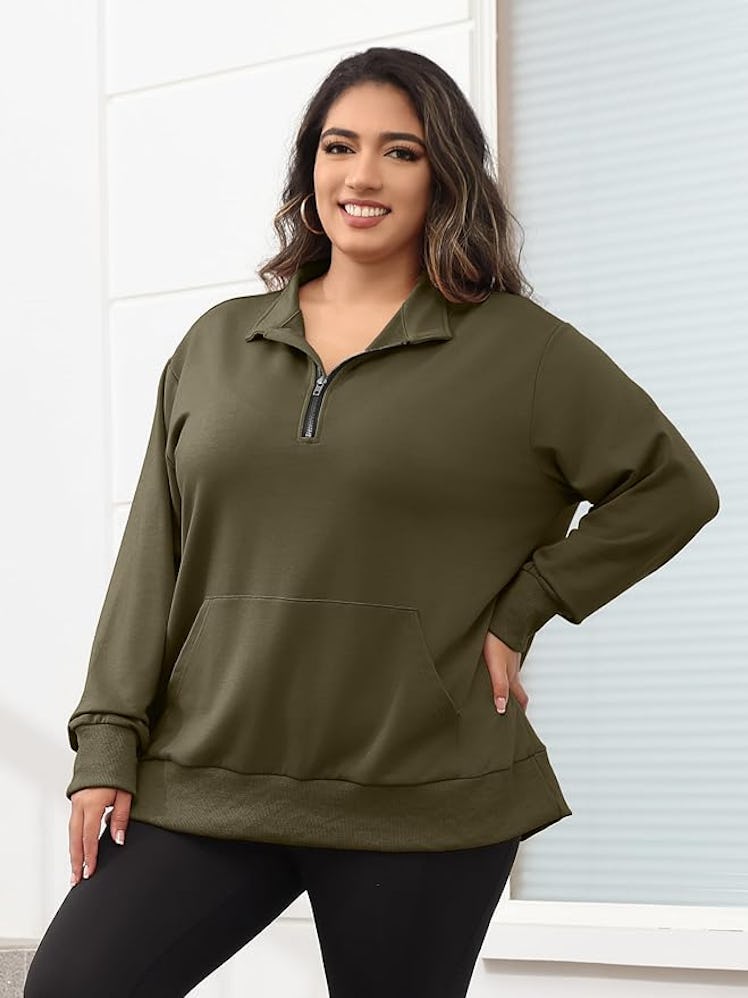 TAKEYAL Half Zip Pullover