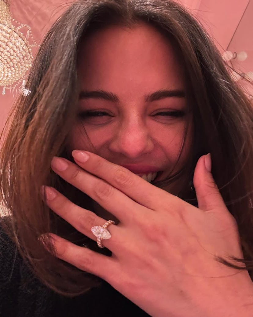 Selena Gomez engagement ring.