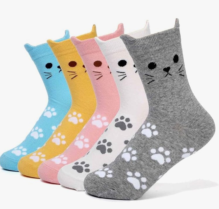 DOBIKULU Cute Animal Socks (5-Pack)