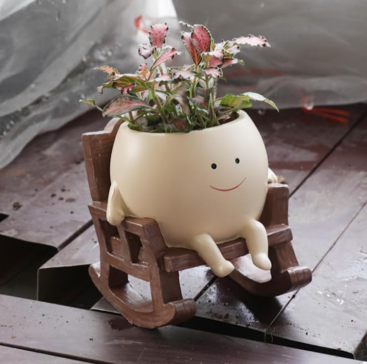 UMESONG Smily Face Planter Pot