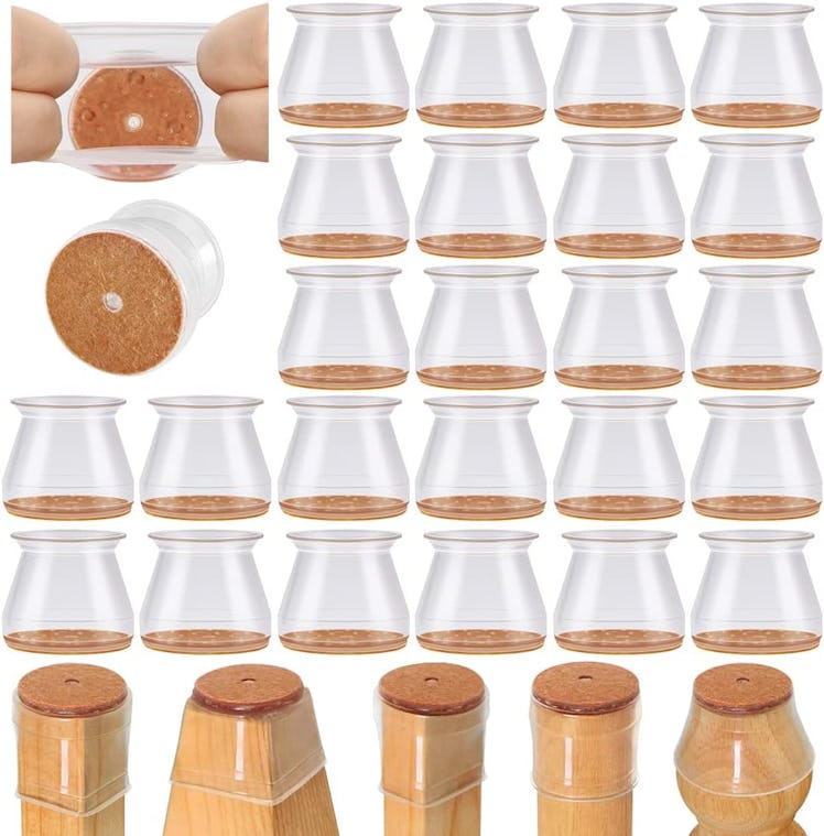 Viume Chair Leg Floor Protectors (24-Pack)