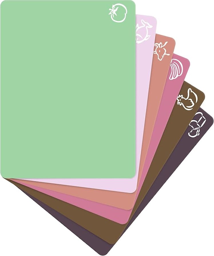 Cooler Kitchen Flexible Plastic Cutting Board Mat (6-Pack)