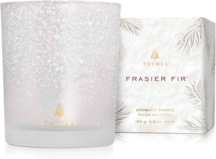 Frasier Fir Flocked Poured Candle