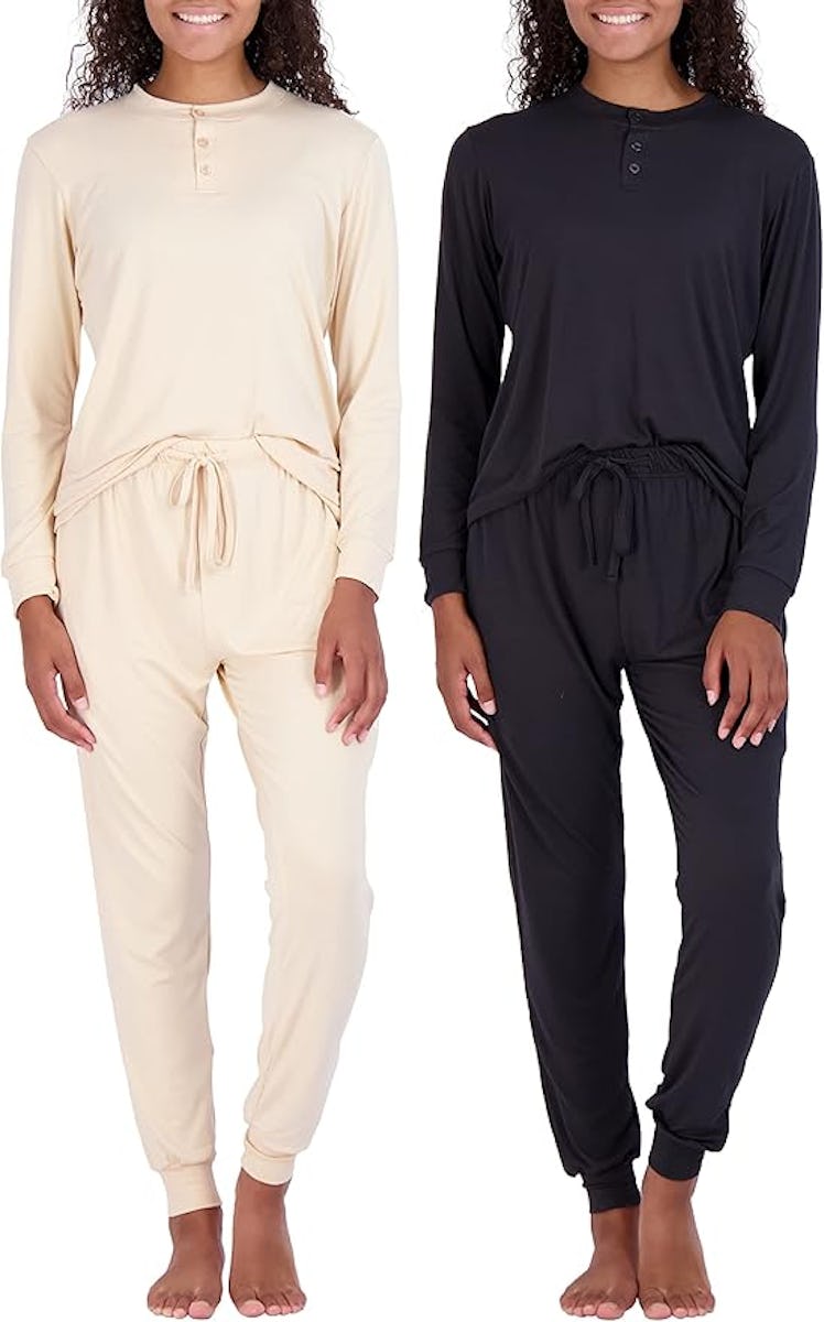 Real Essentials Henley Sweatshirt & Jogger Set (4-Piece)