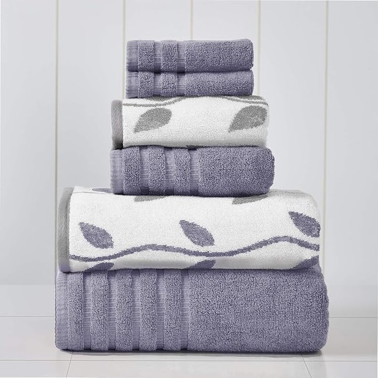 Modern Threads Combed Cotton Towel Set (6 Pieces)