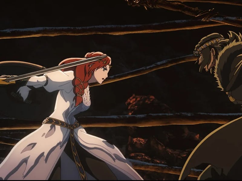 Hera battles Wulf in 'The War of the Rohirrim.'