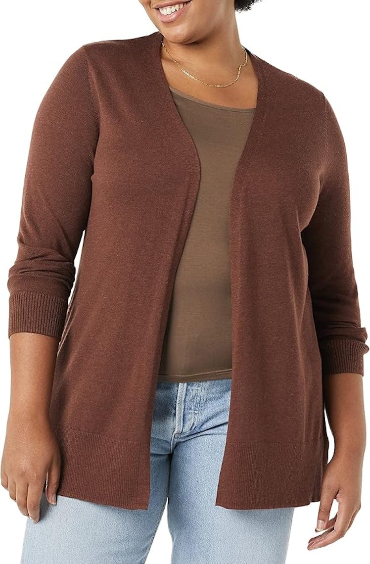 Amazon Essentials Lightweight Open-Front Cardigan Sweater 