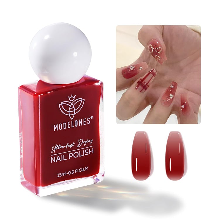  modelones Jelly Red Nail Polish